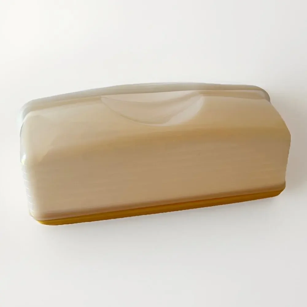 Vtg‎ TUPPERWARE Reversible Cake & 18 Cupcake BAKE N TAKE Carrier #3861A YELLOW